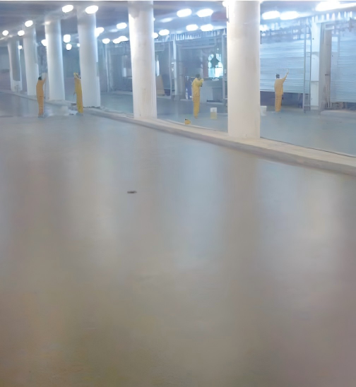 Cement-based self-leveling system